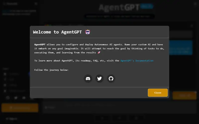 Preview of AgentGPT