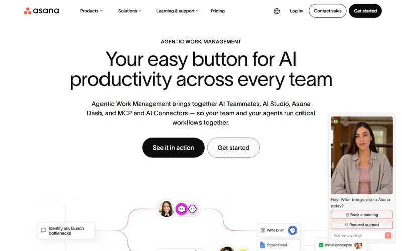 Preview of Asana AI