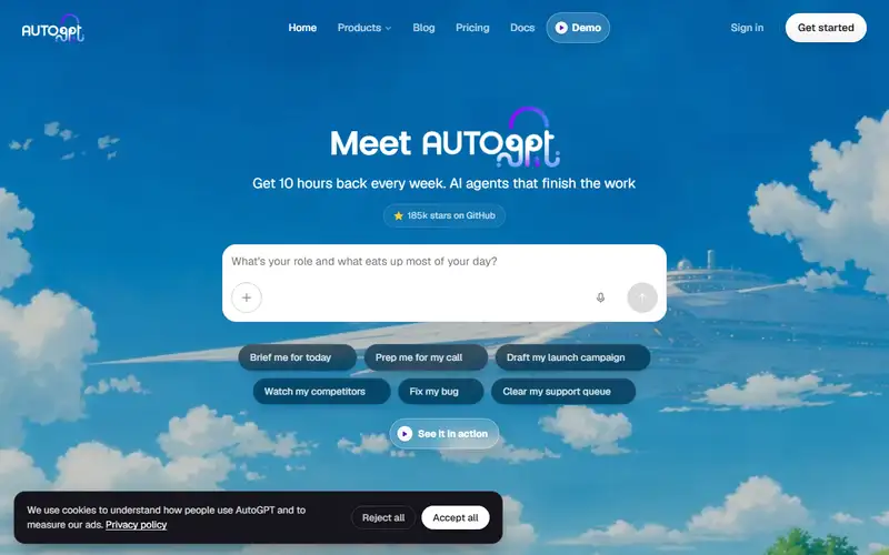 Preview of AutoGPT