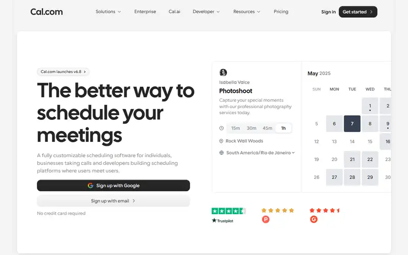 Preview of Cal.com