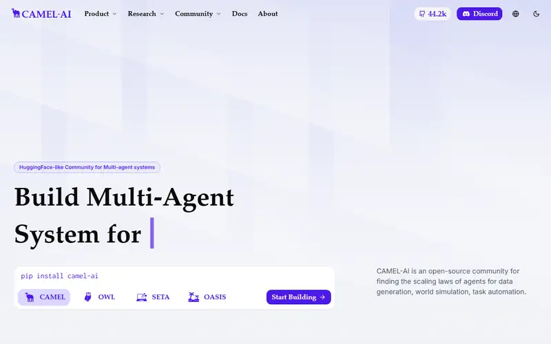 Preview of CAMEL-AI
