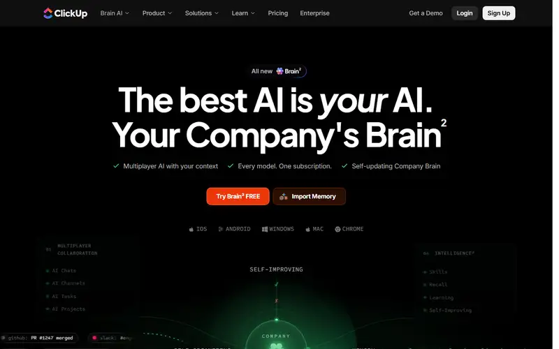 Preview of ClickUp AI