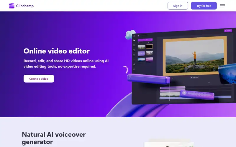 Preview of Clipchamp