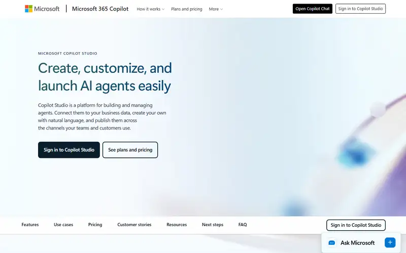 Preview of Microsoft Copilot Studio