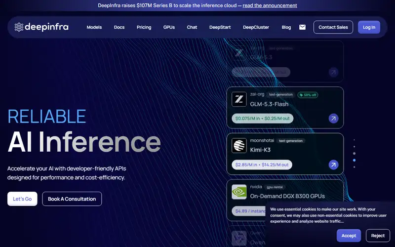 Preview of DeepInfra