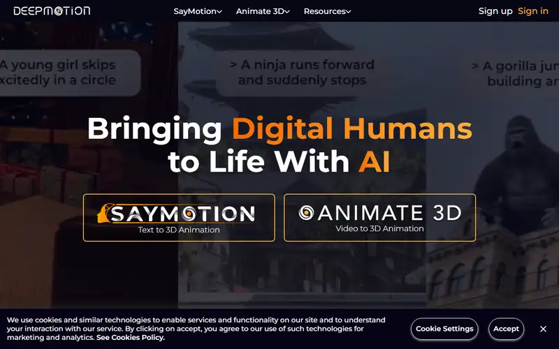 Preview of DeepMotion