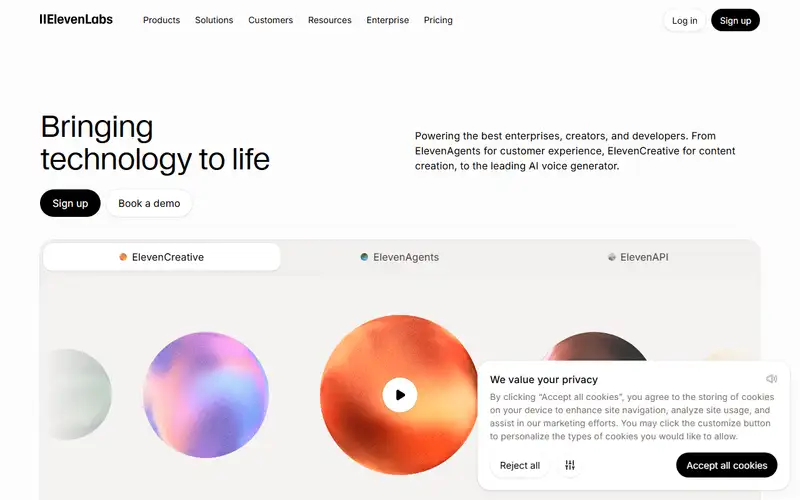 Preview of ElevenLabs Music