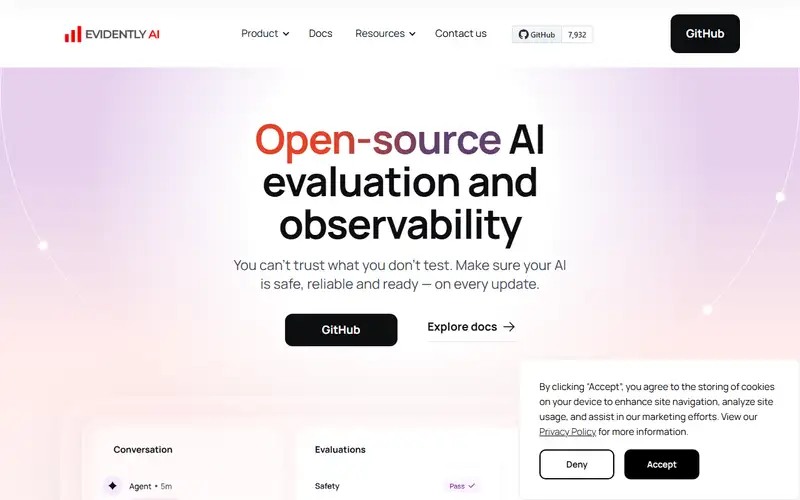Preview of Evidently AI