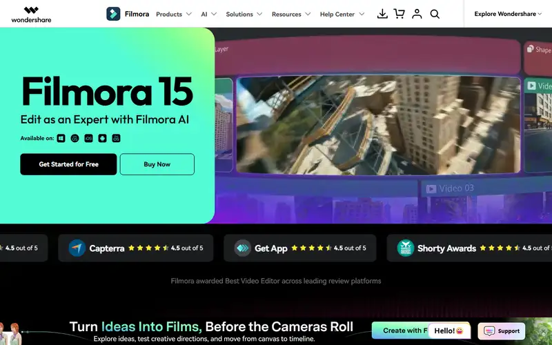 Preview of Filmora
