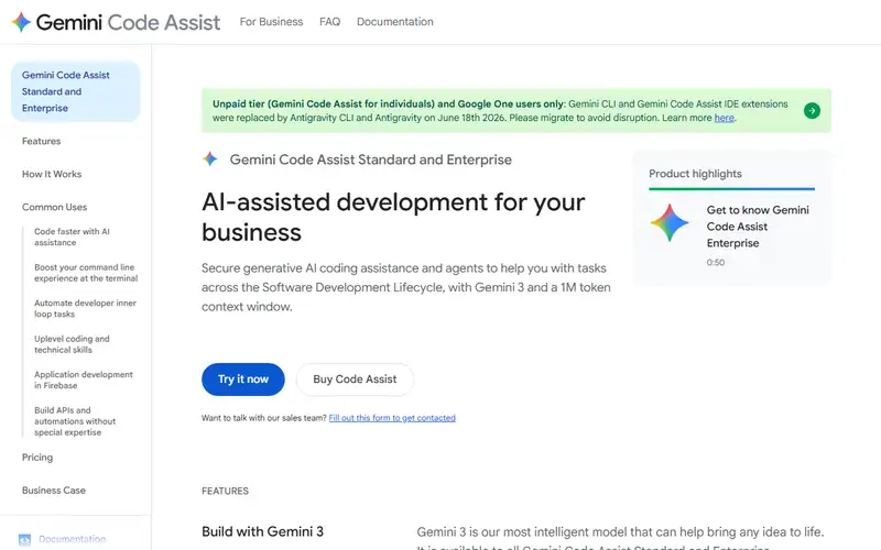 Preview of Gemini Code Assist