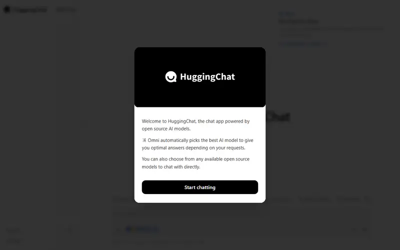 HuggingChat 미리보기