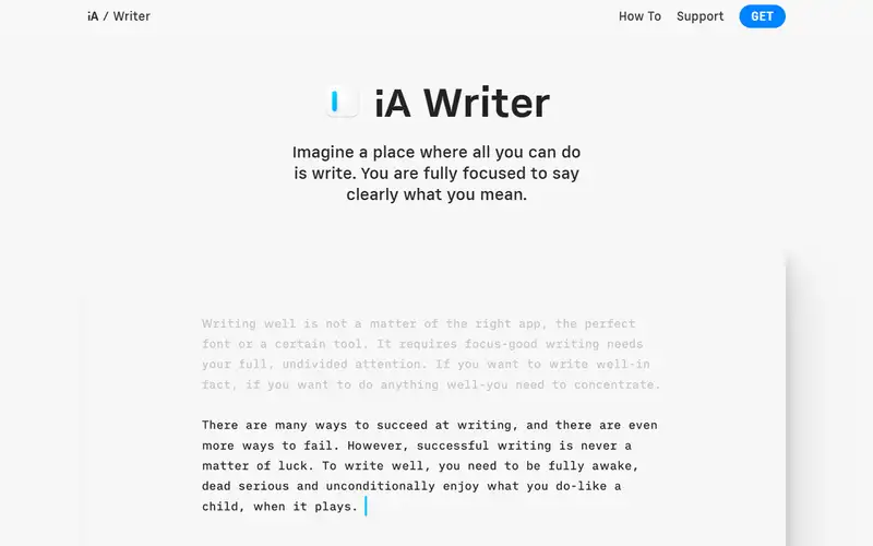 Preview of iA Writer