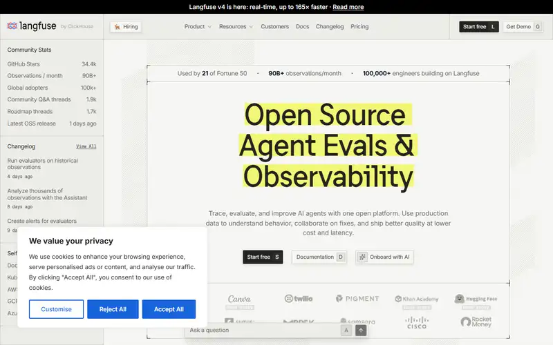 Preview of Langfuse