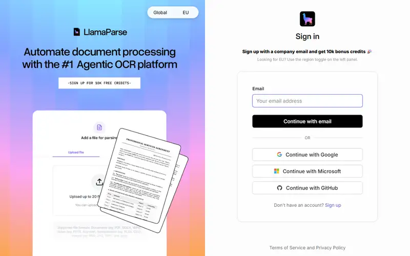 Preview of LlamaCloud