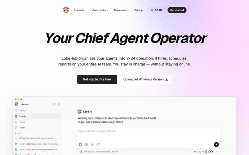 Preview of LobeHub
