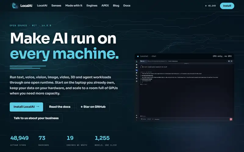 Preview of LocalAI