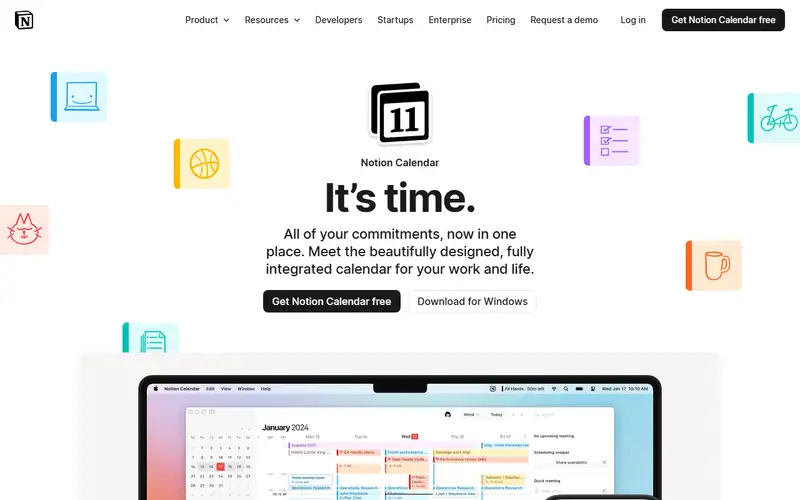 Preview of Notion Calendar