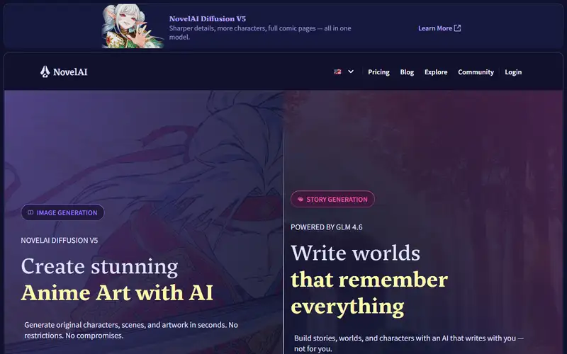 Preview of NovelAI
