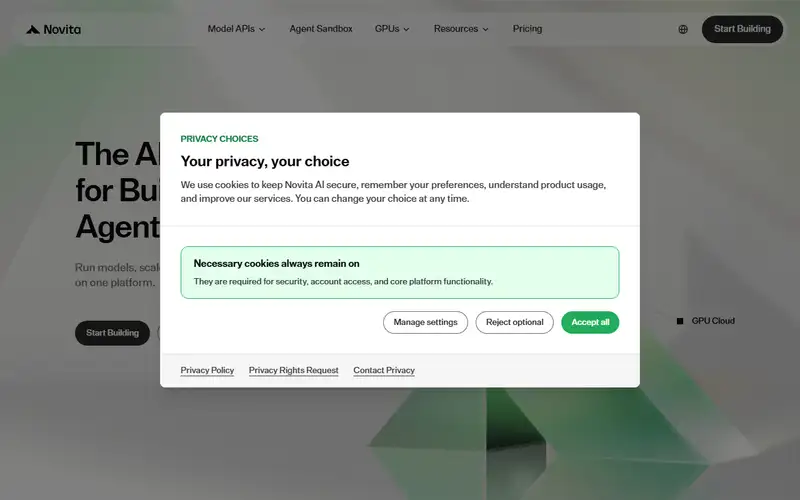 Preview of Novita AI