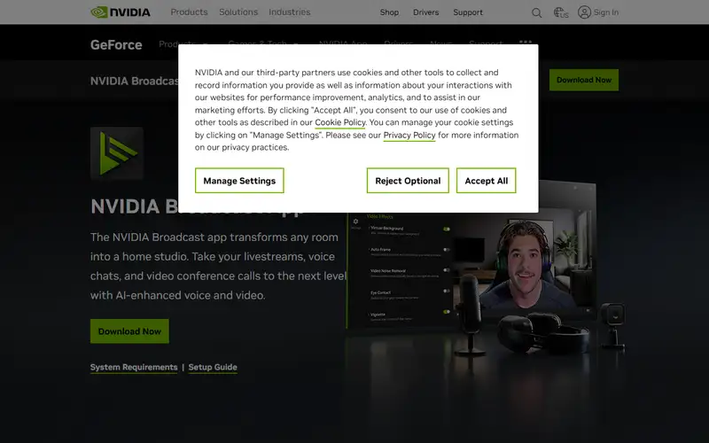 Preview of NVIDIA Broadcast