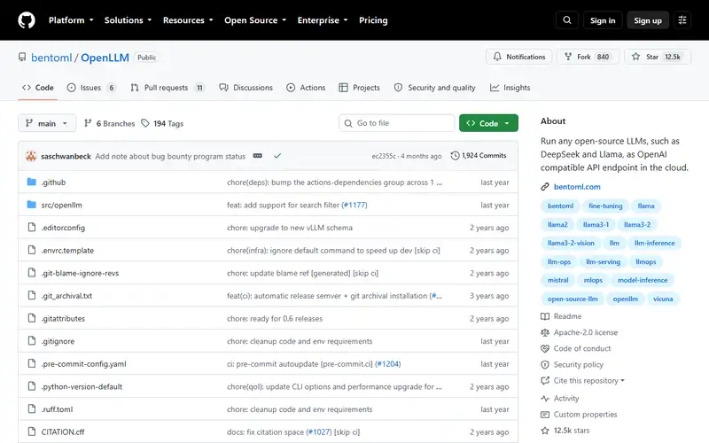 Preview of OpenLLM