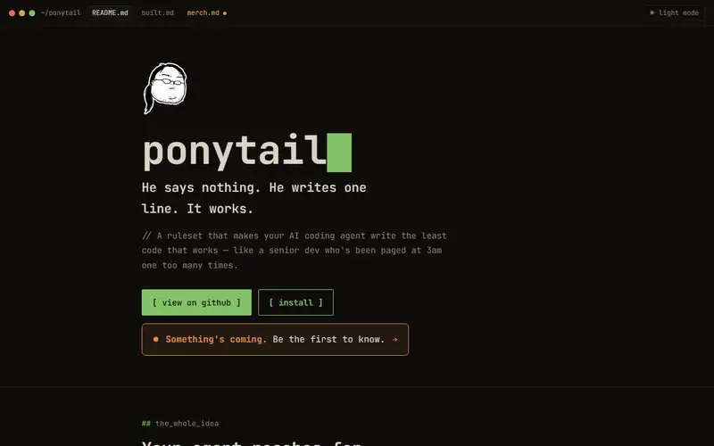 Preview of Ponytail