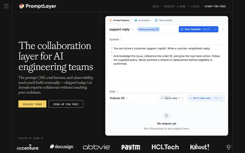 Preview of PromptLayer