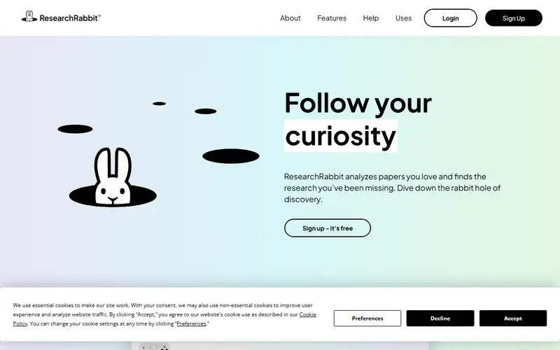 Preview of Research Rabbit