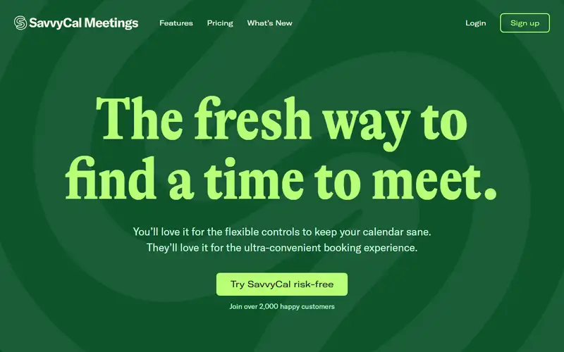 Preview of SavvyCal