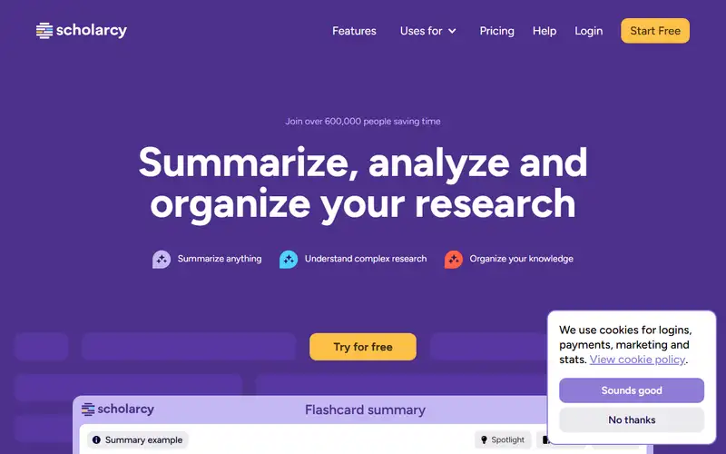 Preview of Scholarcy