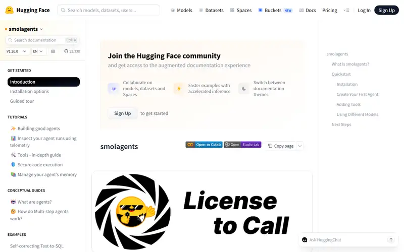Preview of smolagents