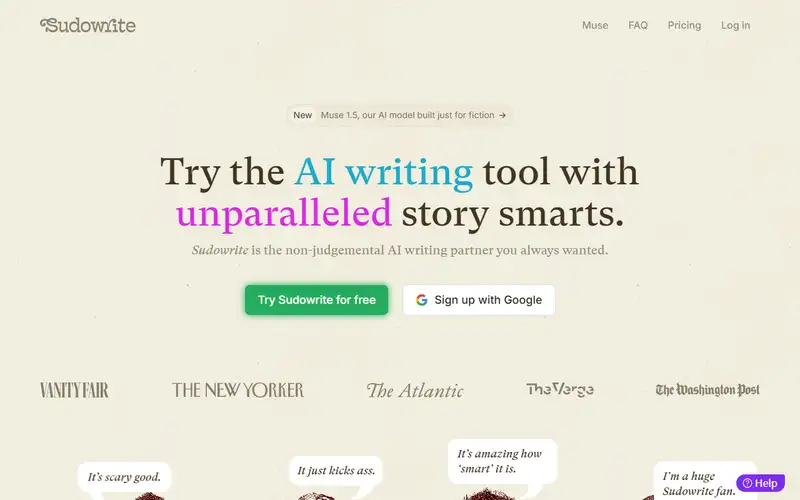 Preview of Sudowrite