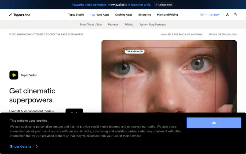 Preview of Topaz Video AI