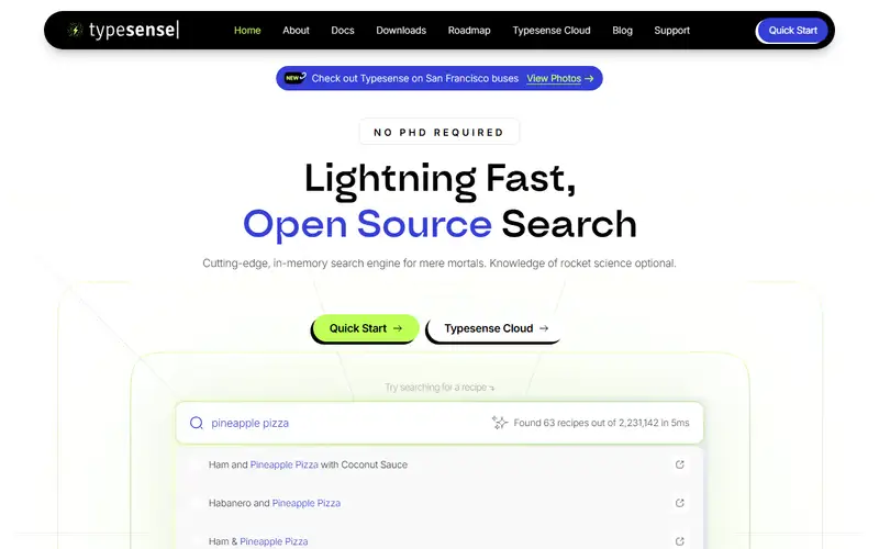 Preview of Typesense