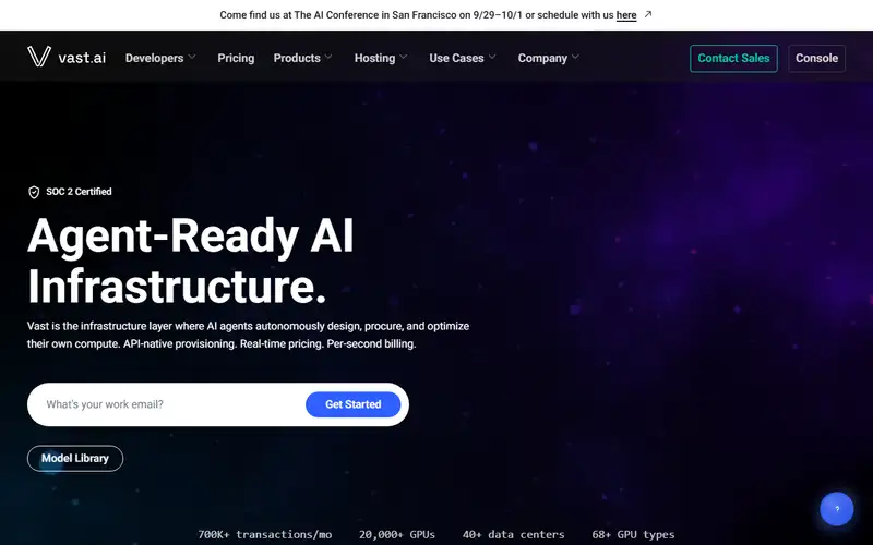 Preview of Vast.ai