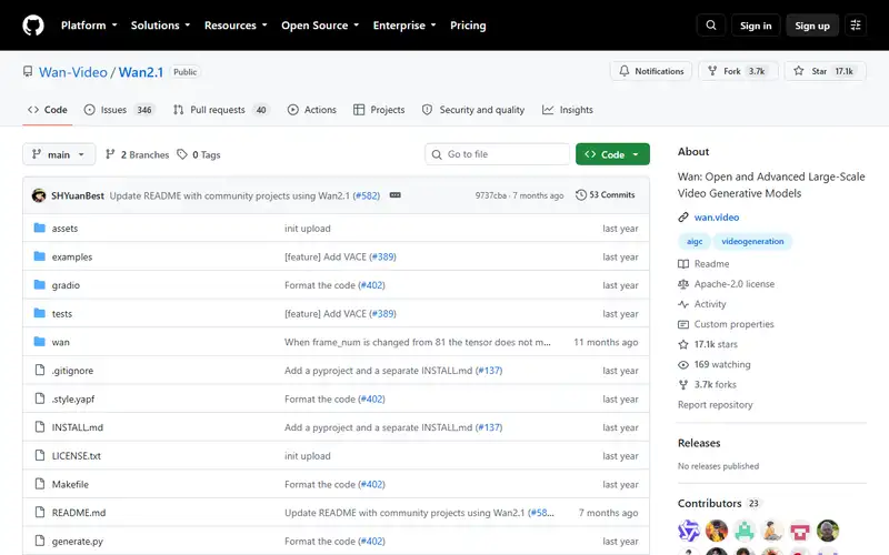 Preview of Wan 2.1